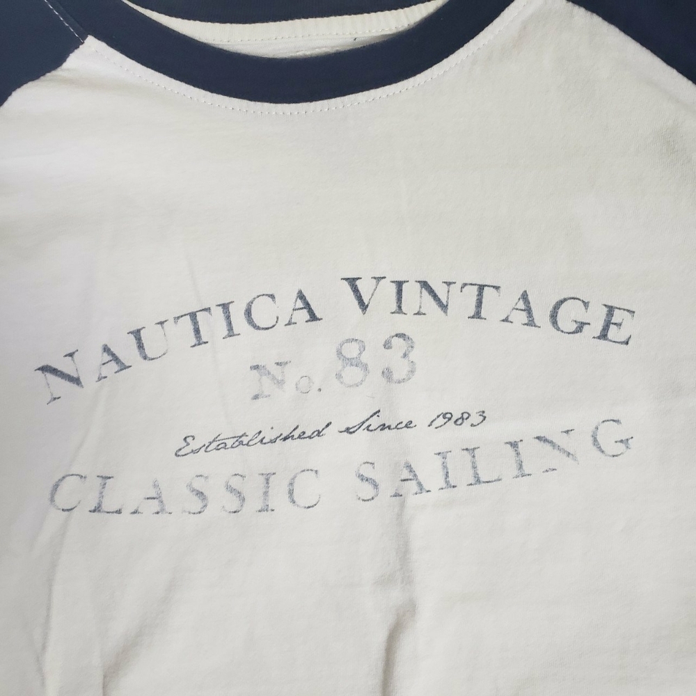 Nautica vintage classic sailing graphic t-shirt